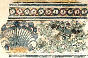 Die Blüten dees Lotus faanden sich in Grabmalereien